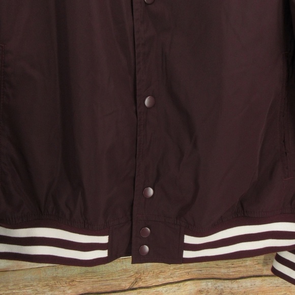 Goodfellow Maroon/White Varsity Jacket XL - Picture 10 of 13